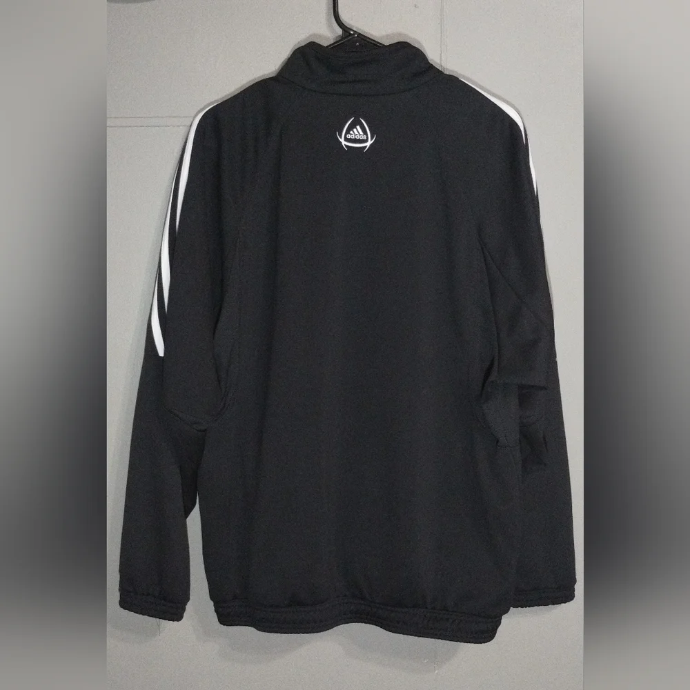 Adidas Black Jacket with White Accents